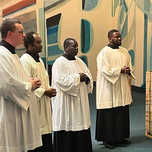 Admissio von Jakob Stichlberger, Valentine Okpalanochikwa, Alex Matovu und Nichodemus Okoye