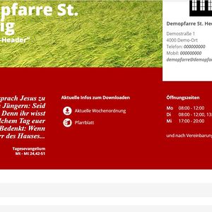 Vorlage Link-Header