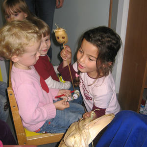 Gemüsetheater im Kindergarten