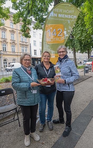 Auch die TelefonSeelsorge war beim OÖ. Ehrenamtstag vertreten. 