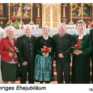 Feier der Ehejubiläen 2016